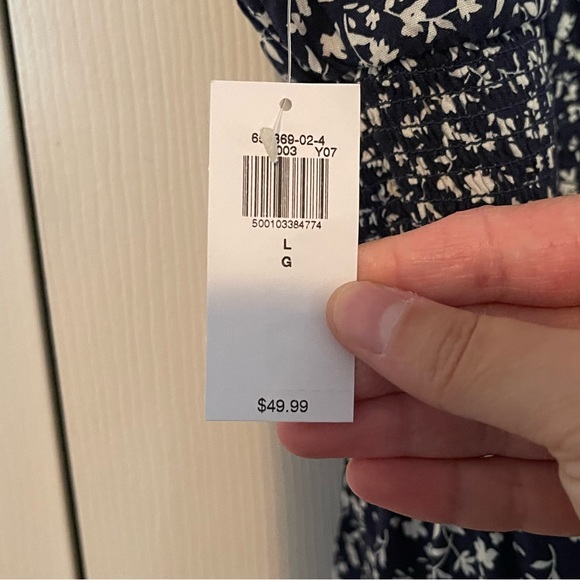 Blue & White Floral Dress: Old Navy - Picture 5 of 5